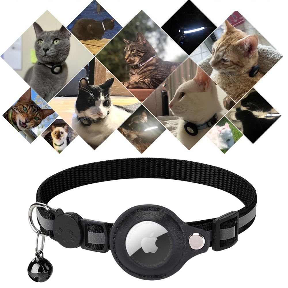 Feline Freedom™ Kattenbandje met Veiligheidsluiting | Gps tracker / Airtag houder