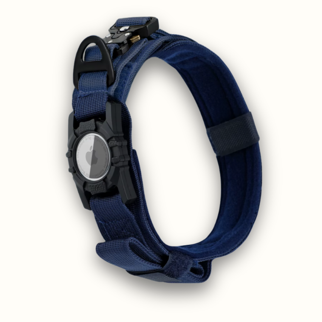 PawTrack - Tactische AirTag Hondenhalsband