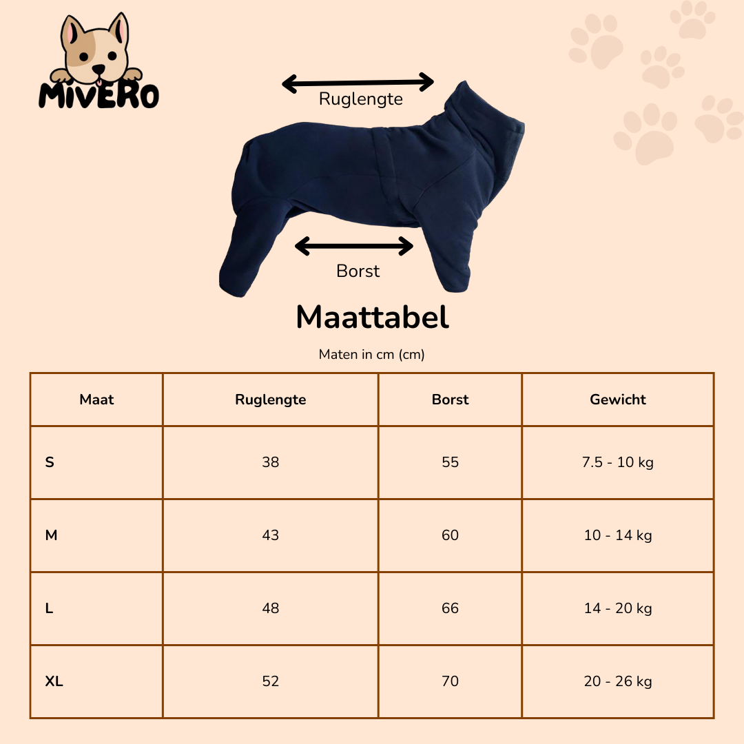 SnugPug - Warme Fleece Hondenpyjama
