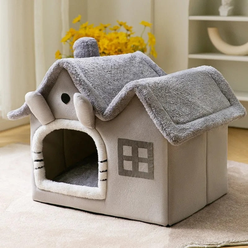Vouwbare Pluche Winter Warme Huisdier Bed