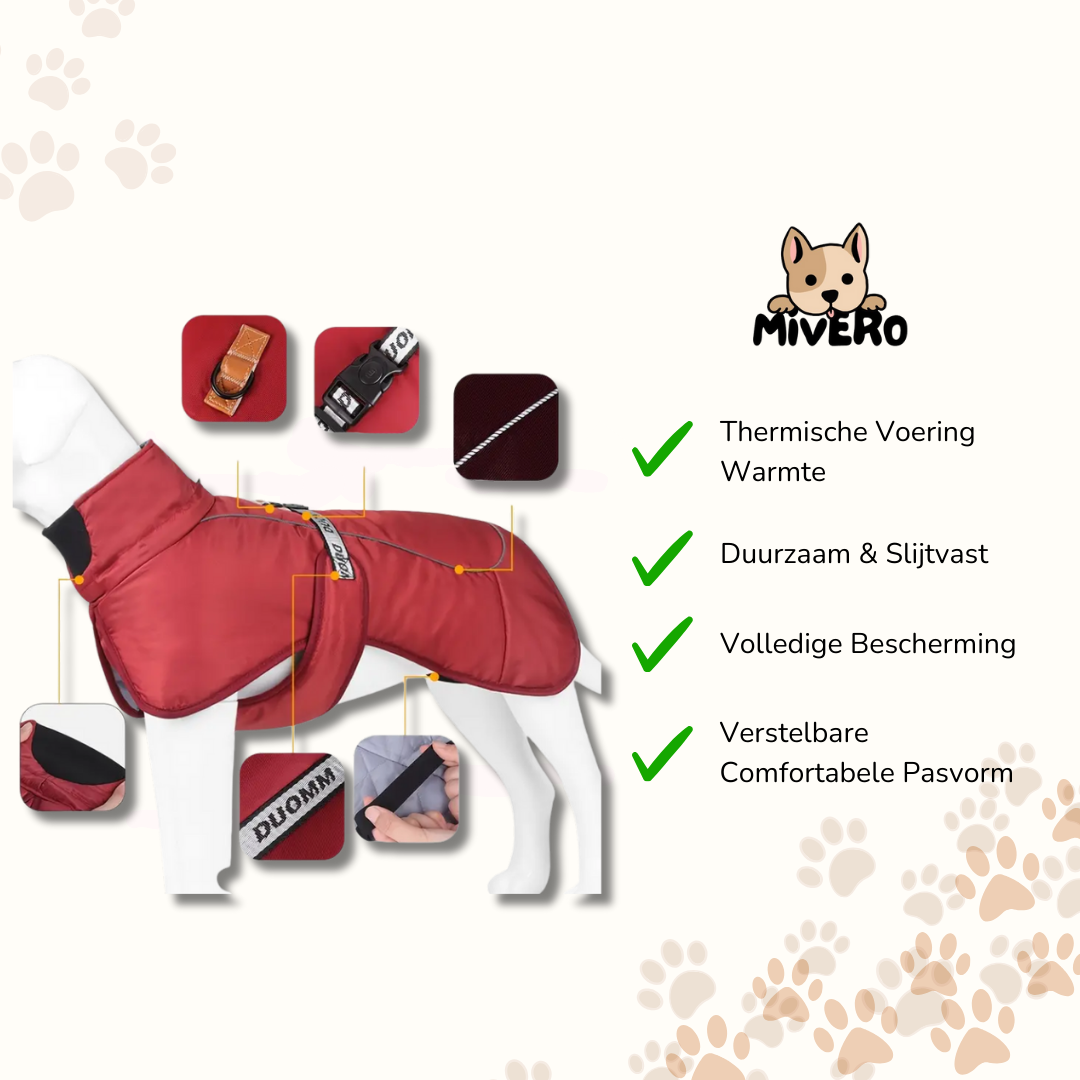 PawTherm - Waterdichte Fleece Hondenjasje