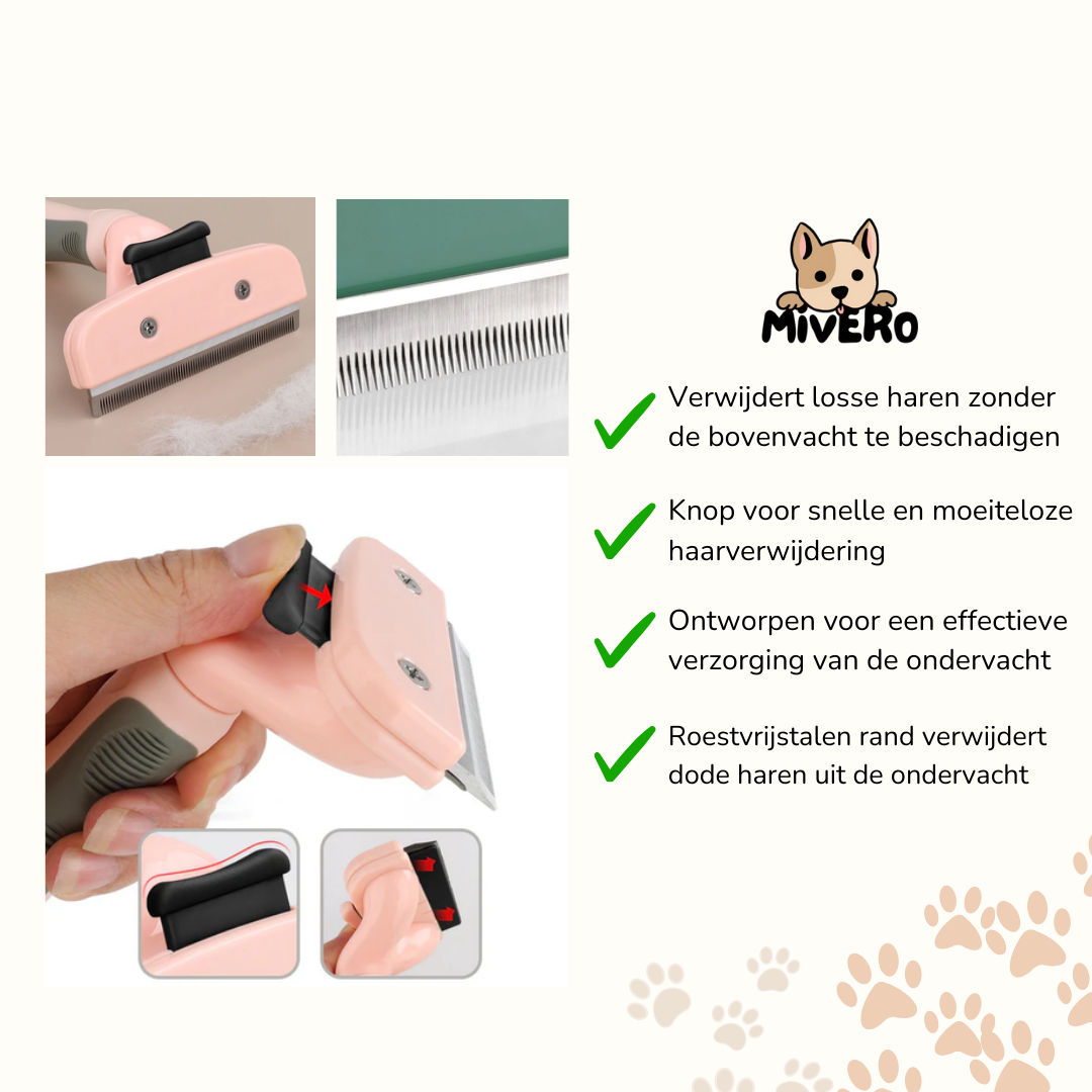 ShedXpert - Ergonomische Deshedding Borstel