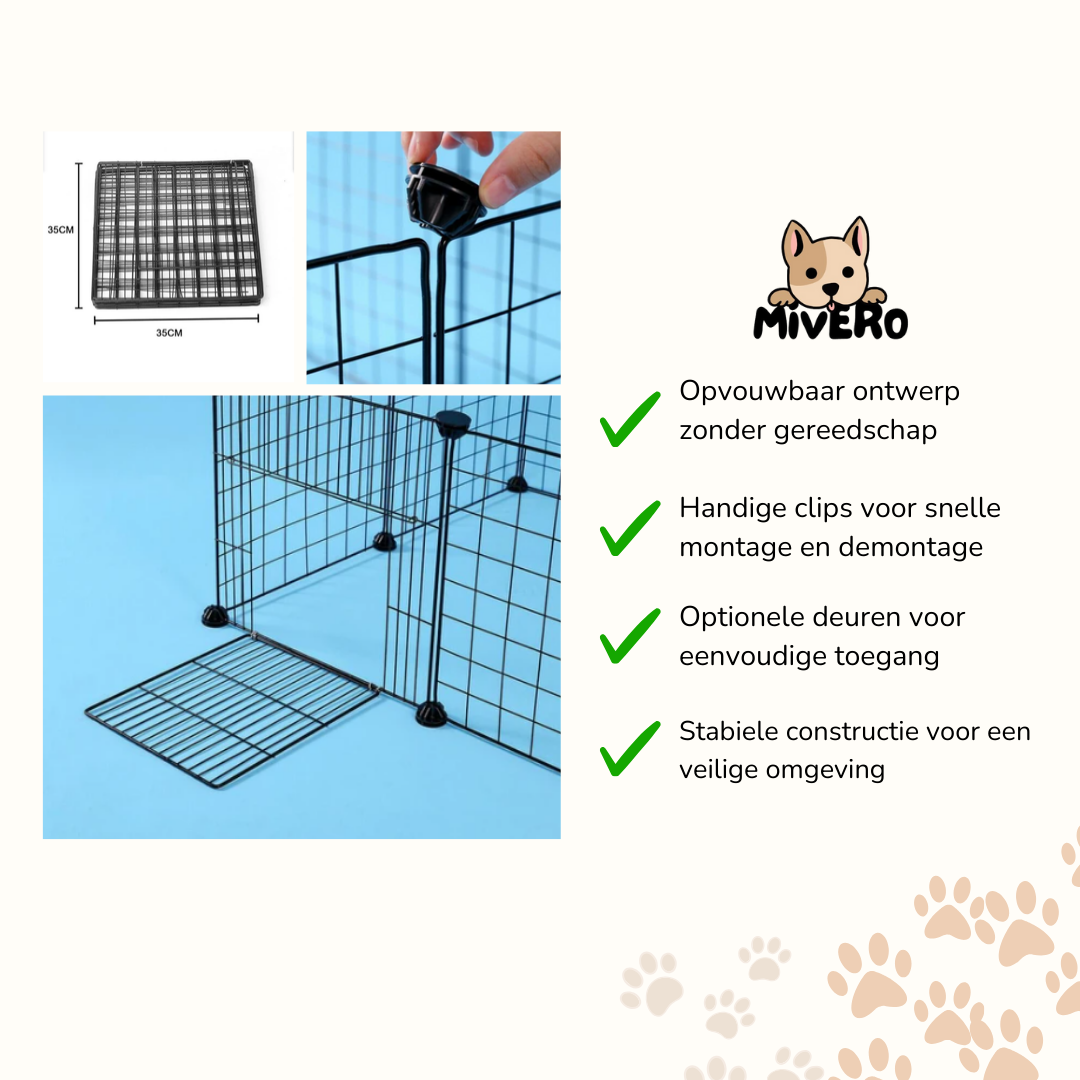 SafePup - Opvouwbare veilige hondenkooi