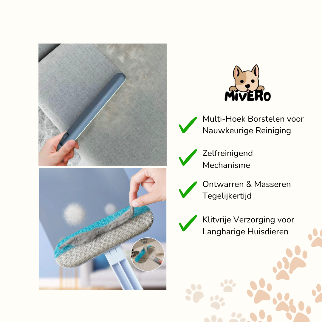 PetSweep - Ergonomische 3-in-1 Huisdierborstel