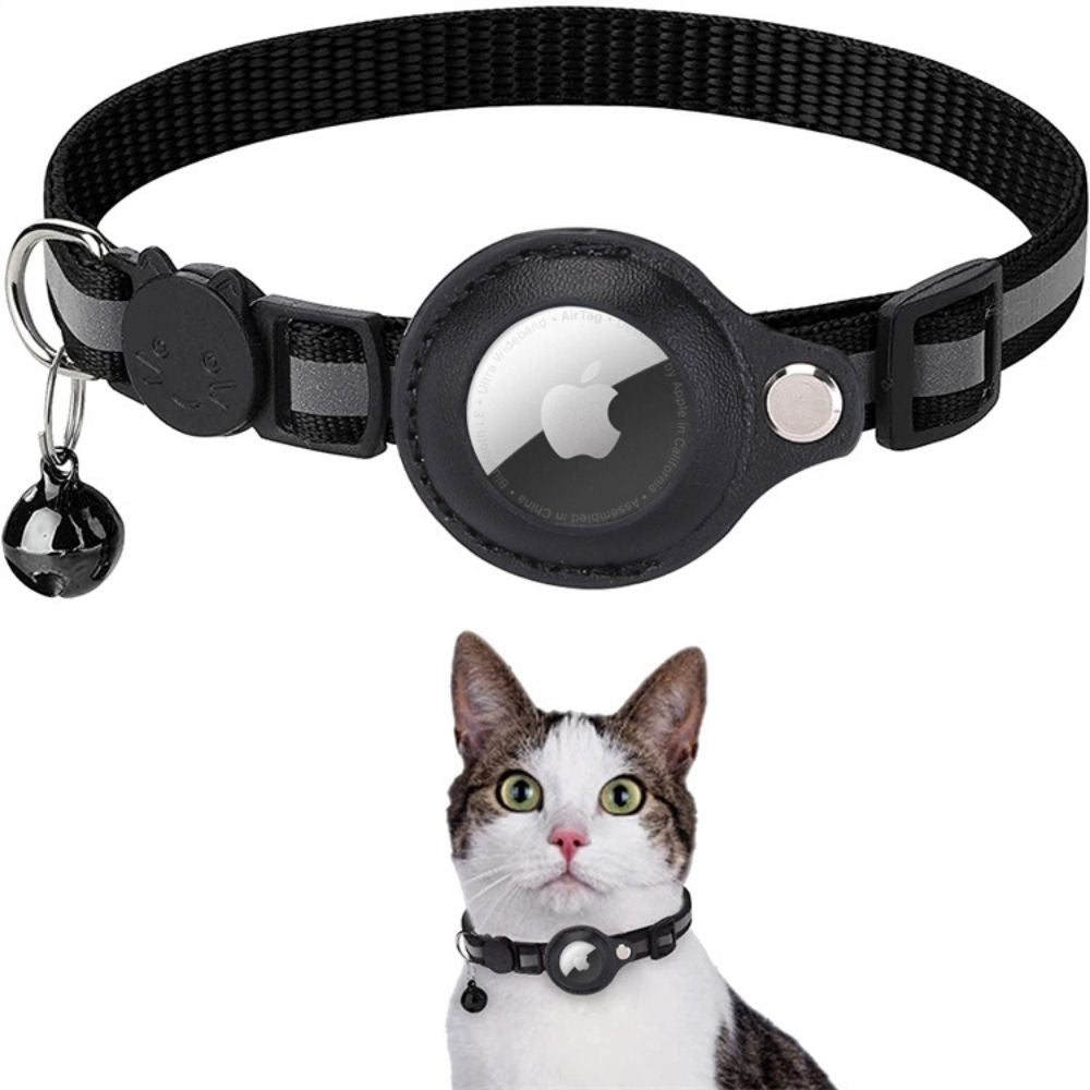 Feline Freedom™ Kattenbandje met Veiligheidsluiting | Gps tracker / Airtag houder