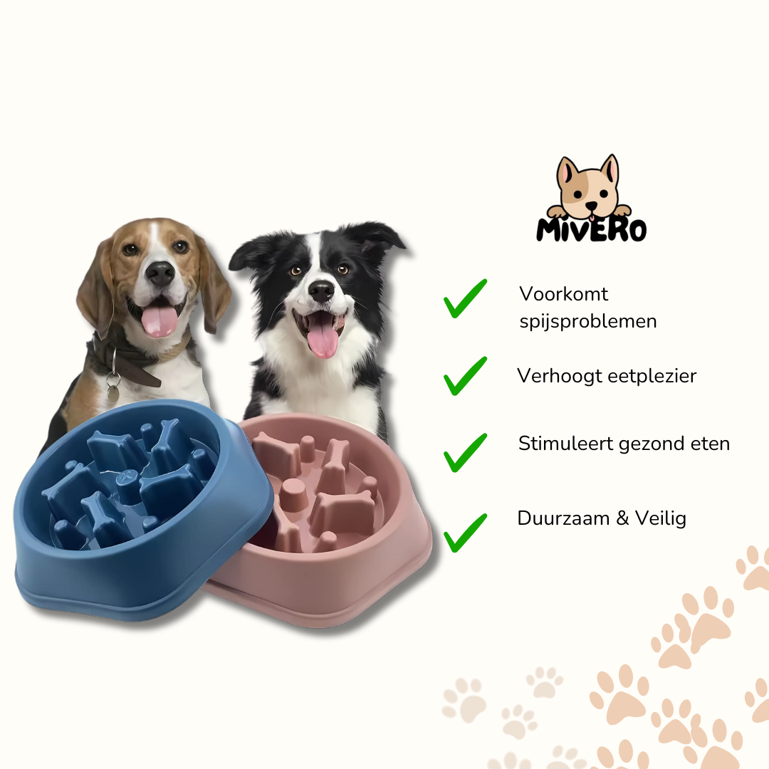 SlowBowl - Ergonomische Anti-Schrok Voerbak