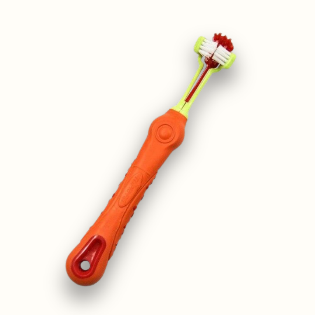 DentaPup - Ergonomische dubbelzijdige hondentandenborstel