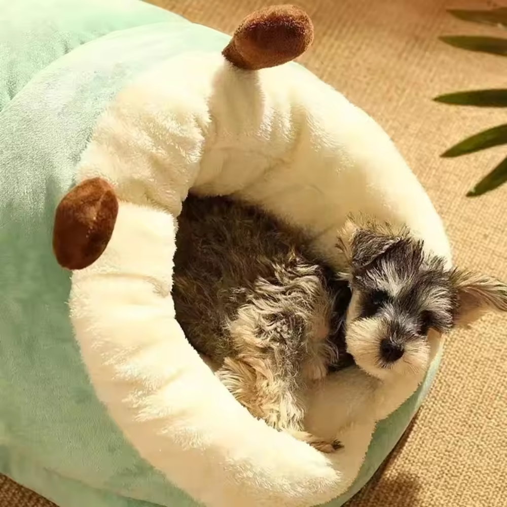 Cozy Plush Pet Cave – Soft Bed for Small & Medium Dogs and Cats