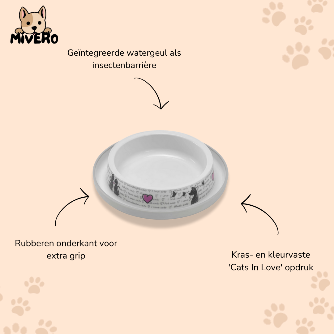 ZeniBowl - Mierenwerende Kunststof Kattenvoerbak
