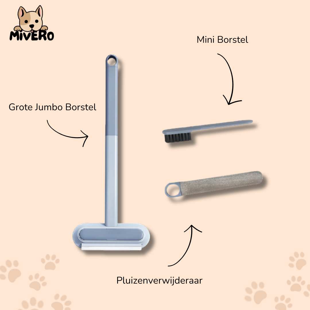 PetSweep - Ergonomische 3-in-1 Huisdierborstel