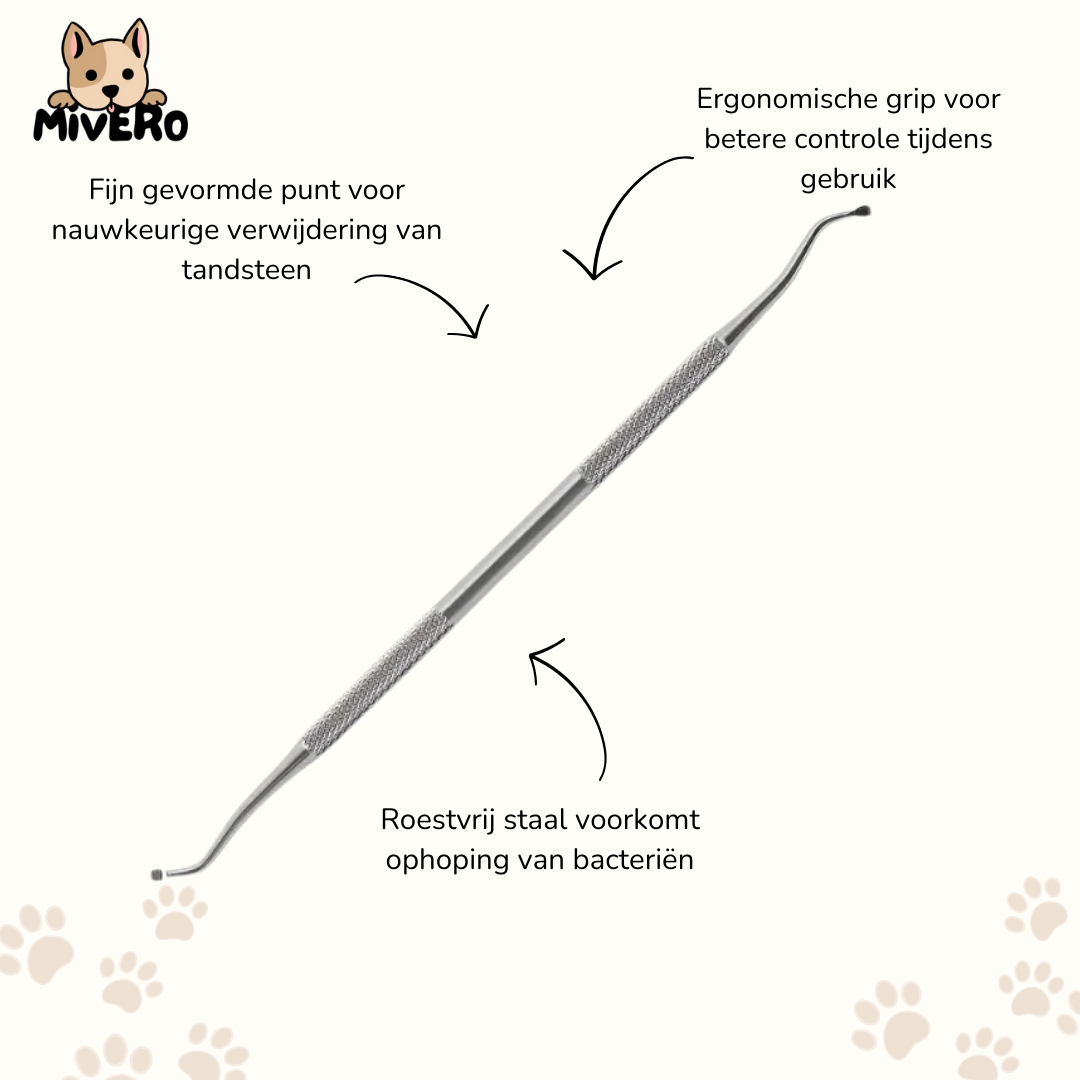 TartAway - Dubbelzijdige Tandsteenverwijderaar Hond