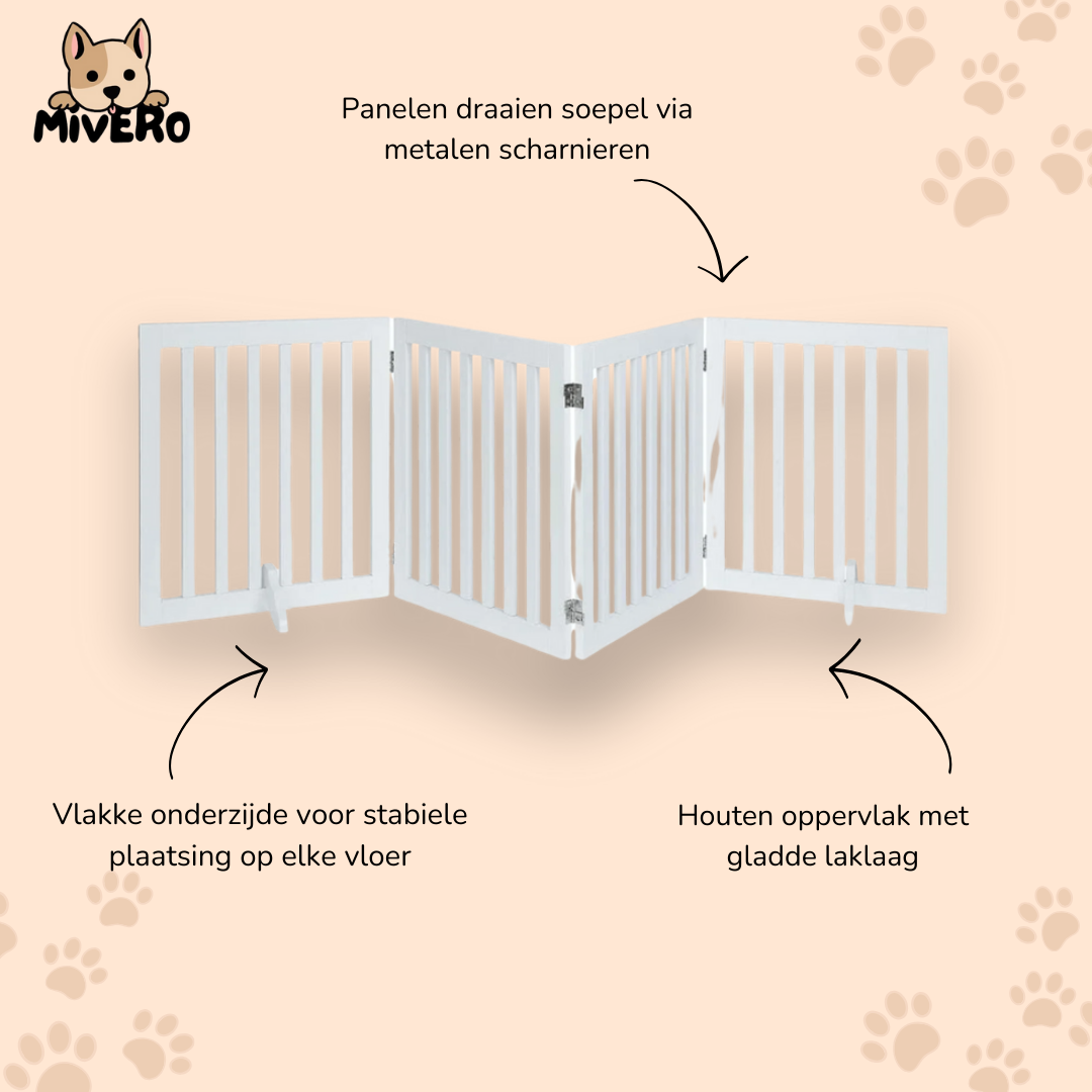 WoofNest - Opvouwbaar Houten Hondenhek