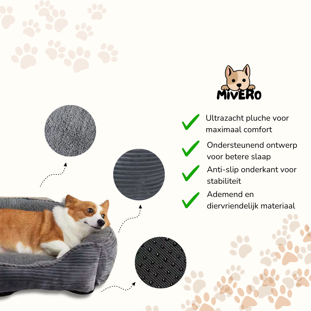 CuddleDen - Pluche Wasbare Hondenmand