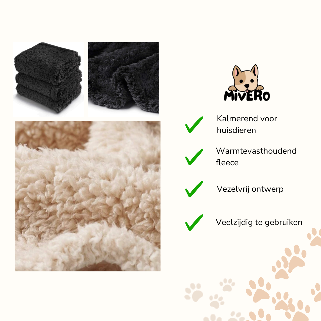 WarmWoof - Pluche Fleece Huisdierdeken