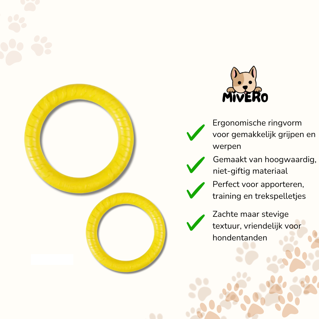 TuffRing - Drijvende Kauwbestendige Hondenfrisbee
