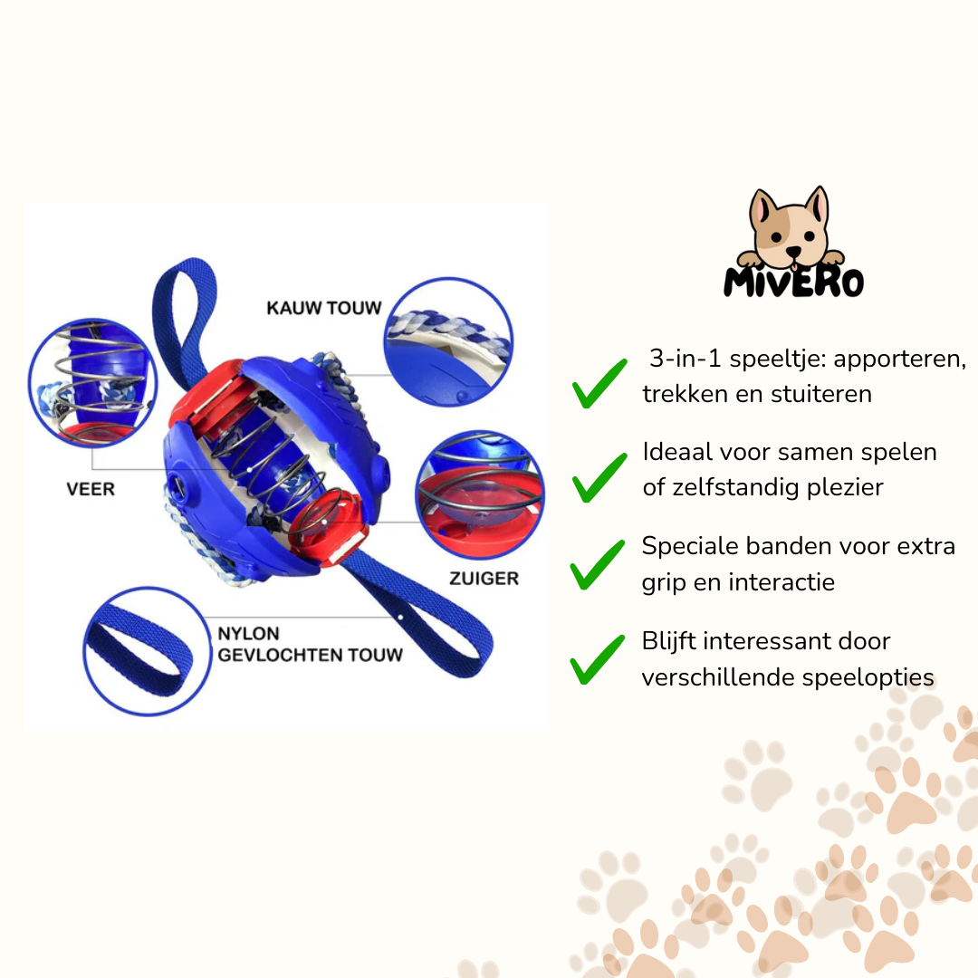 TugBall - Interactieve Tugbal Hond
