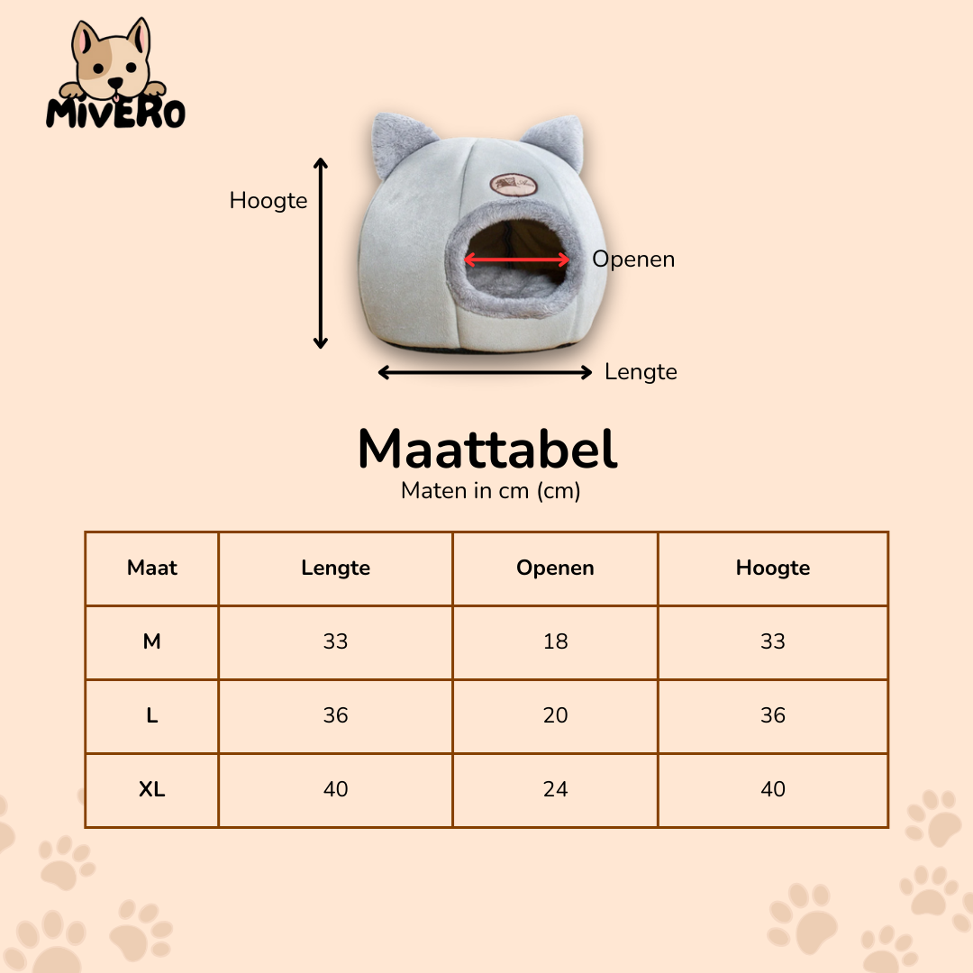 PurrNest - Isolerende Pluche Kattenhol