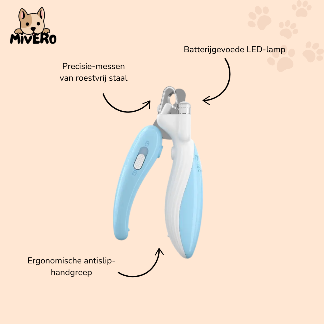 PediGlow - LED Veiligheids Nagelknipper