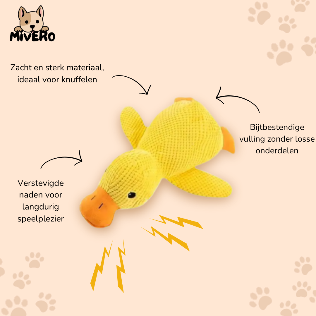 QuackMate - Quakkend Pluche Hondenspeeltje