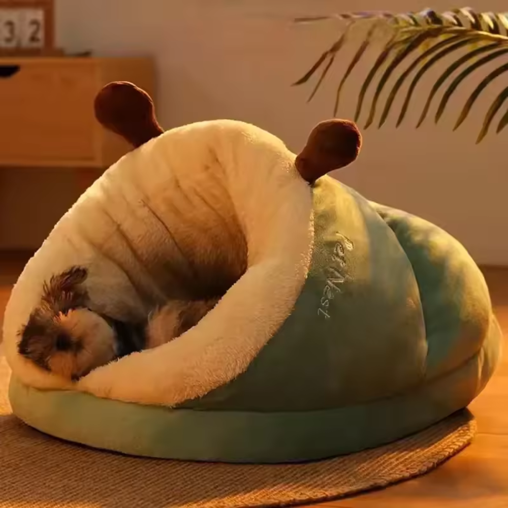 Cozy Plush Pet Cave – Soft Bed for Small & Medium Dogs and Cats