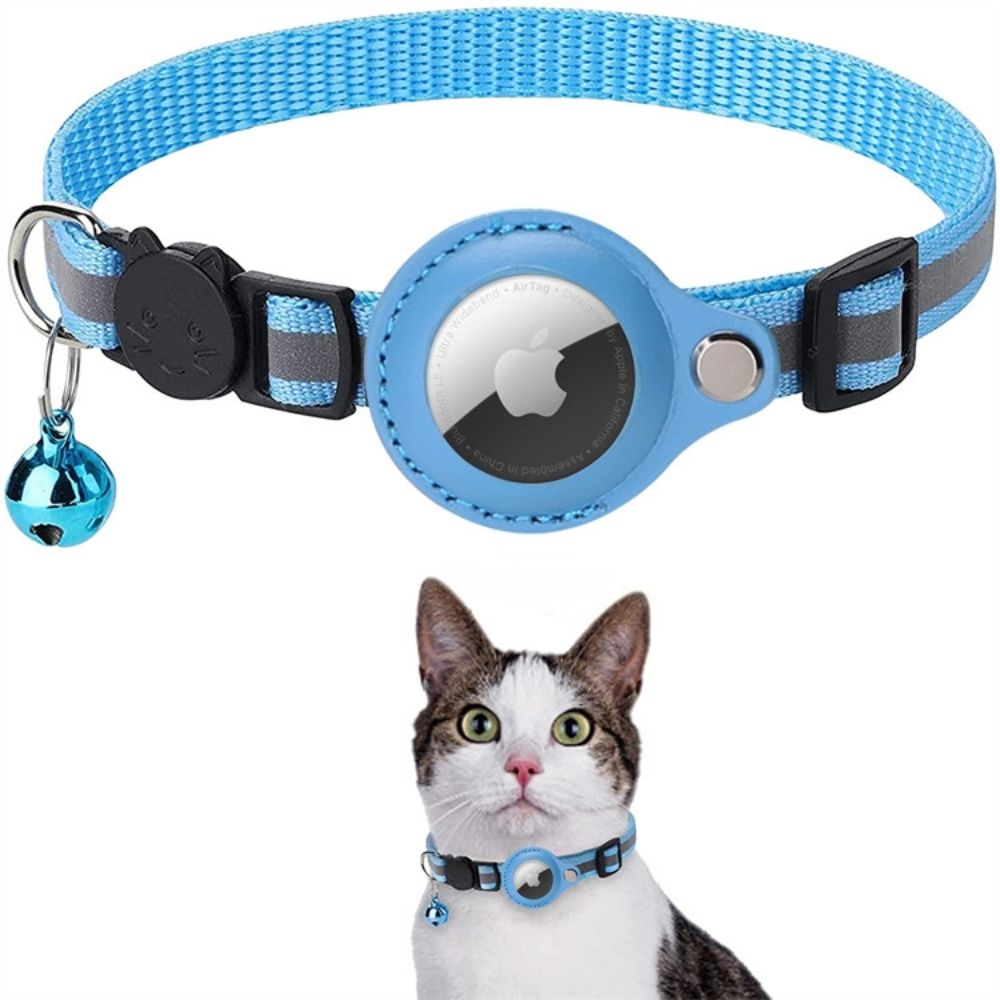Feline Freedom™ Kattenbandje met Veiligheidsluiting | Gps tracker / Airtag houder