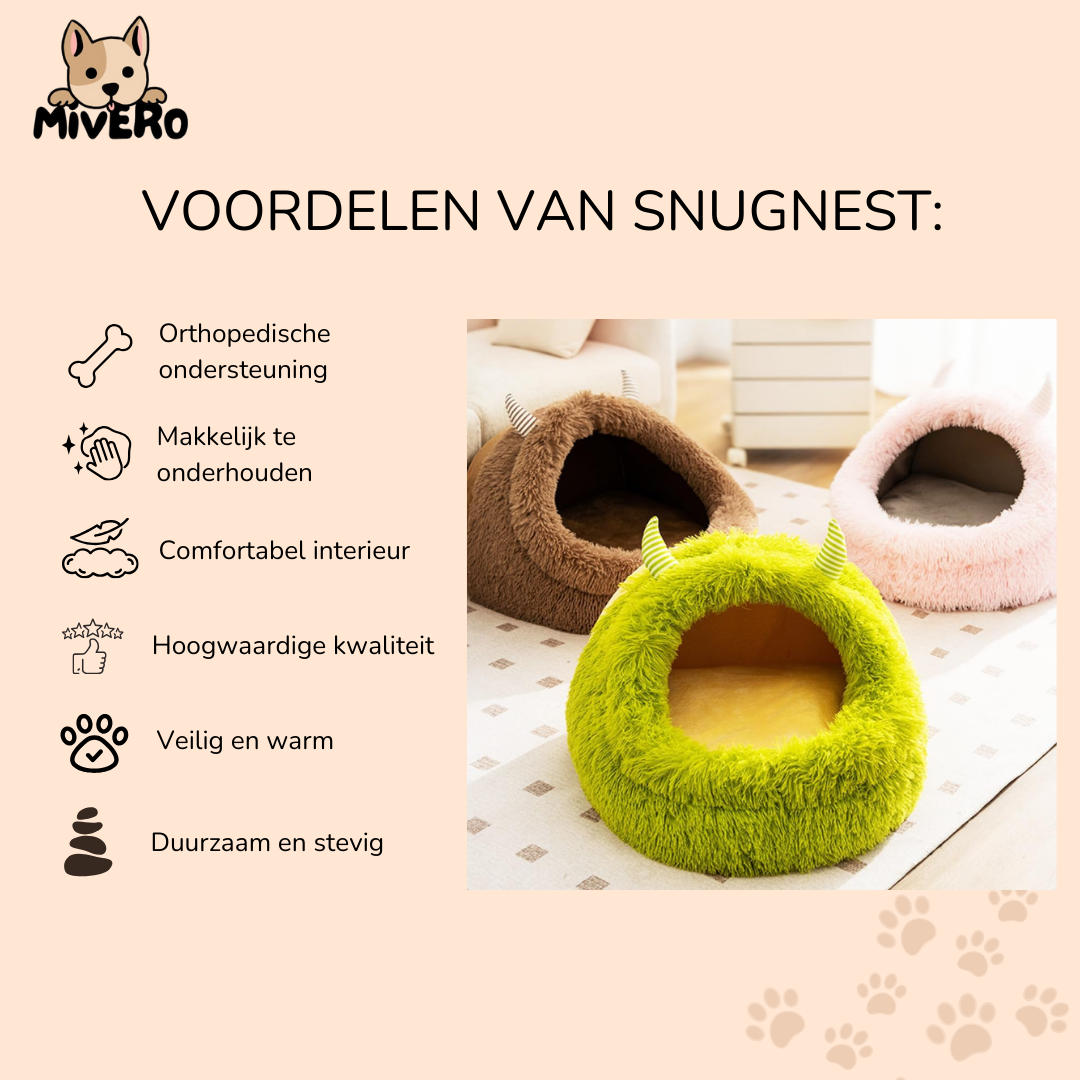 SnugNest - Warme en veilige slaapplaats voor huisdieren