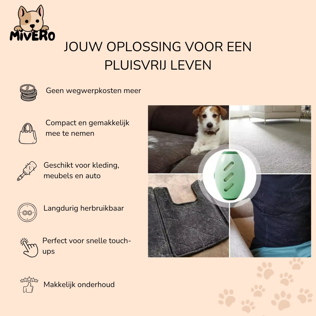 LintEase - Herbruikbare roller voor snelle reiniging