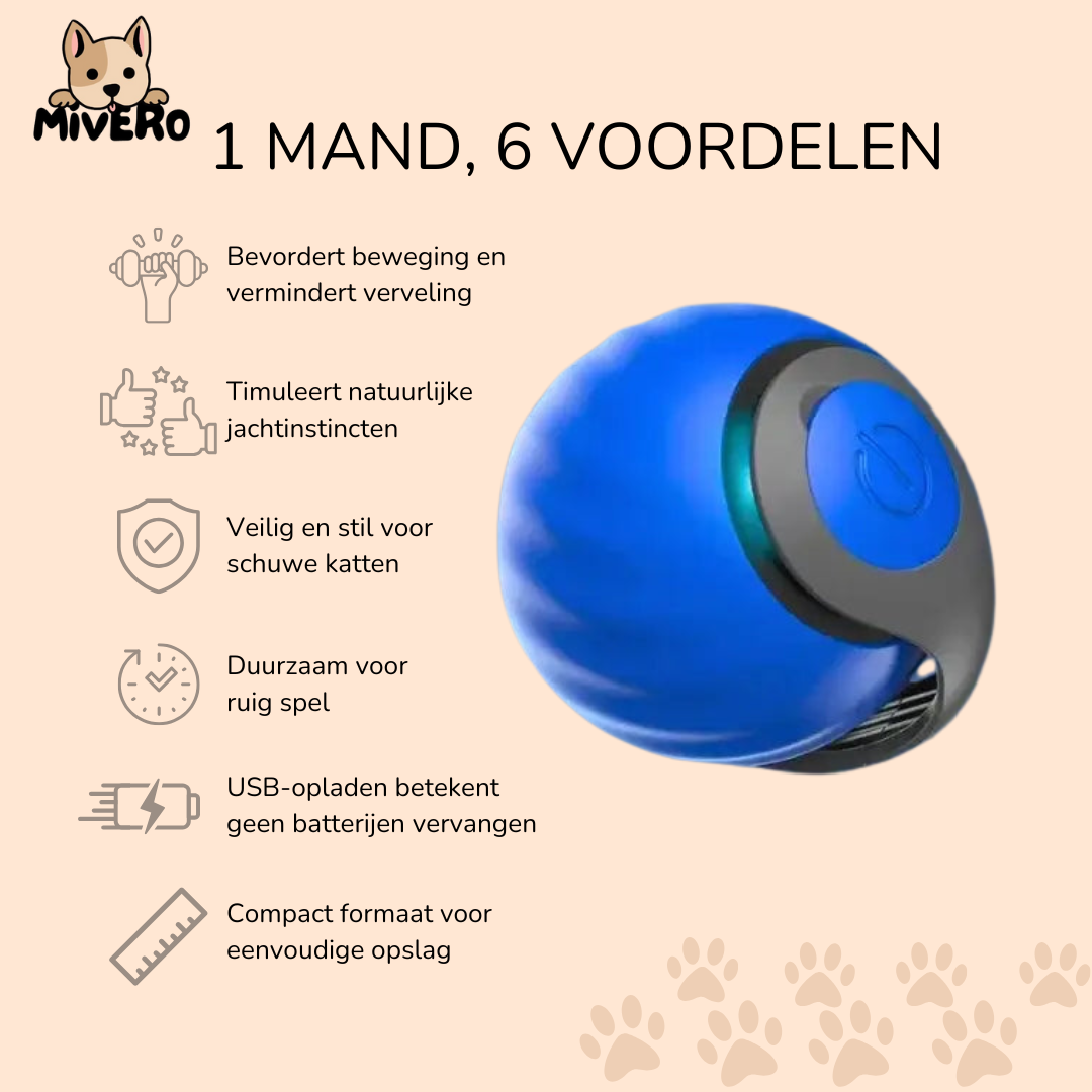 Zoomball 2.0 - Houdt katten actief en speels