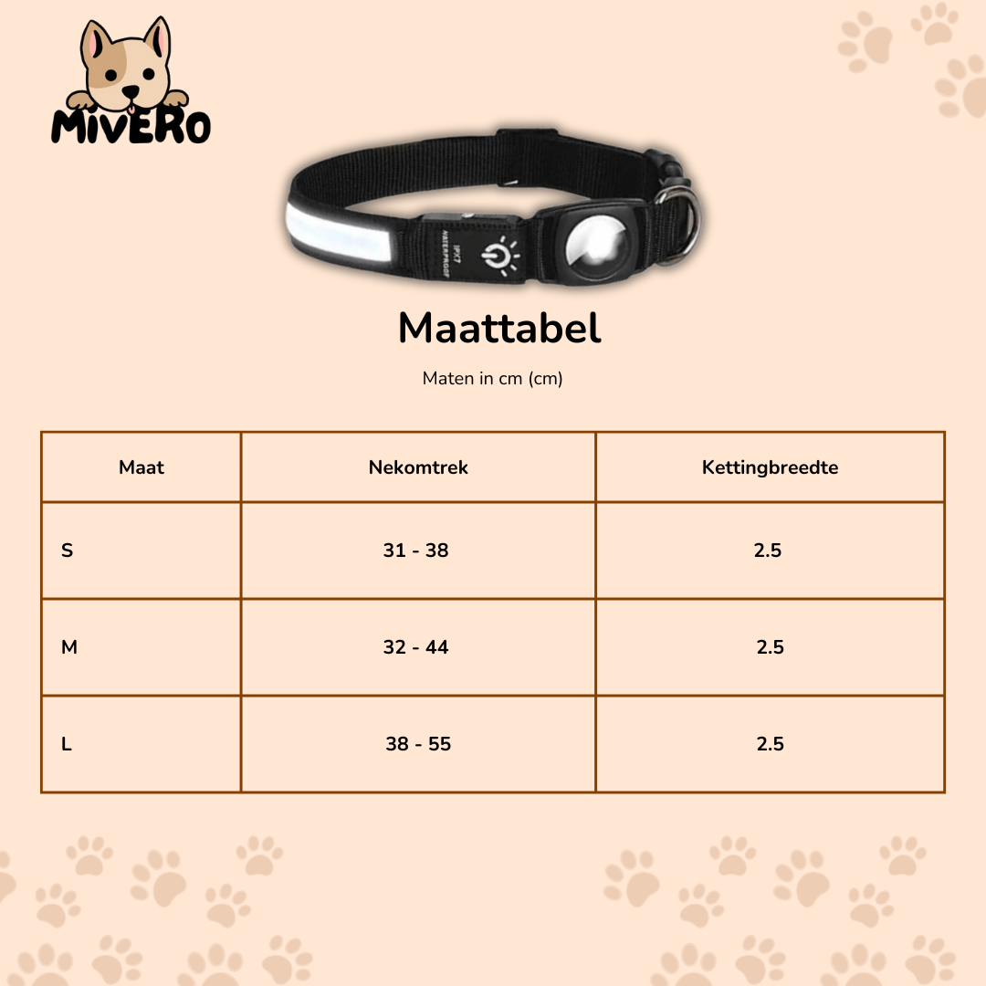 GlowTag - Waterdichte LED Dierenhalsband