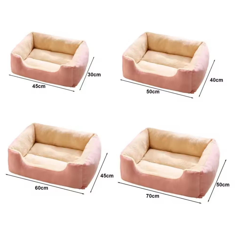 Pluche orthopedische sofa voor huisdieren