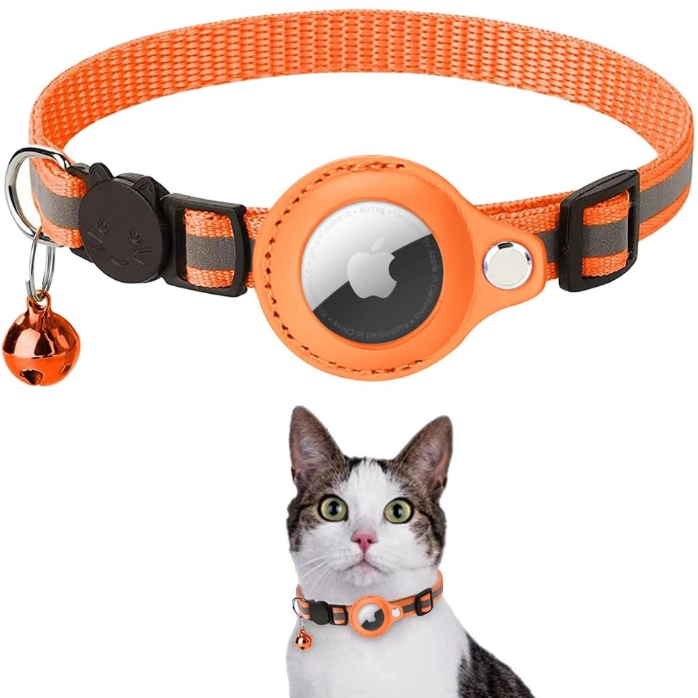 Feline Freedom™ Kattenbandje met Veiligheidsluiting | Gps tracker / Airtag houder