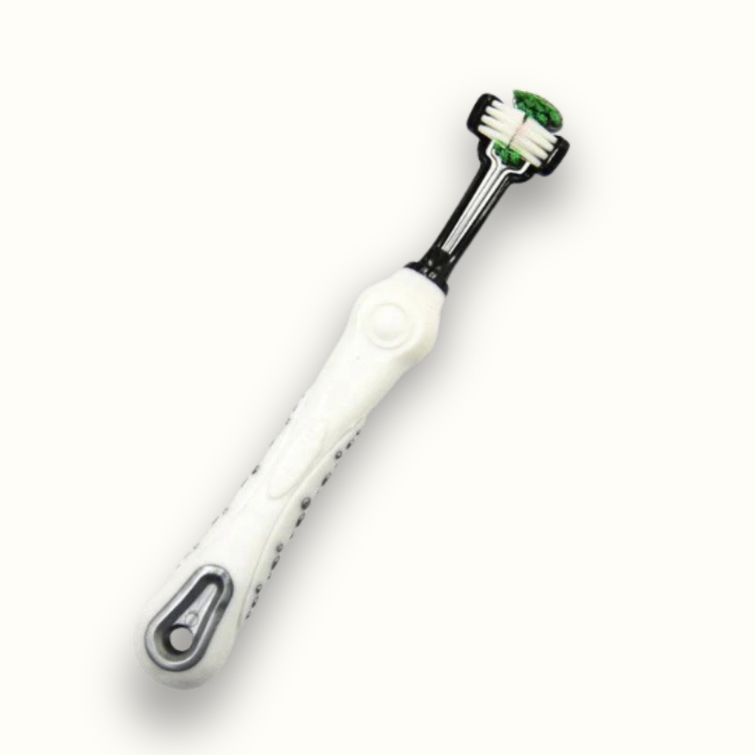 DentaPup - Ergonomische dubbelzijdige hondentandenborstel