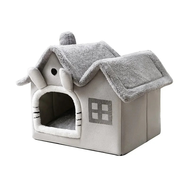 Vouwbare Pluche Winter Warme Huisdier Bed