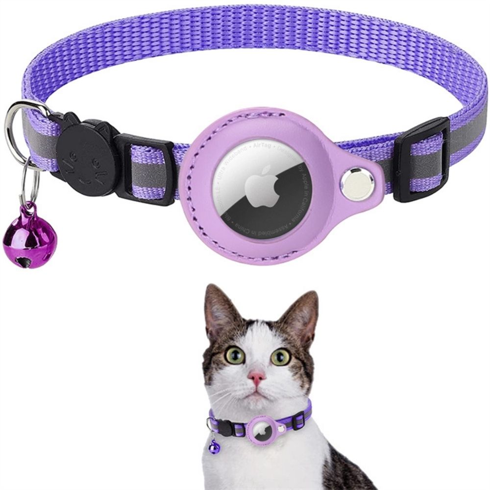 Feline Freedom™ Kattenbandje met Veiligheidsluiting | Gps tracker / Airtag houder