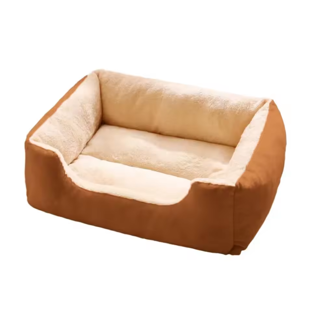 Pluche orthopedische sofa voor huisdieren