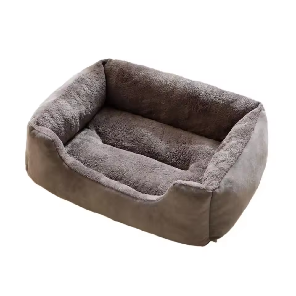 Pluche orthopedische sofa voor huisdieren