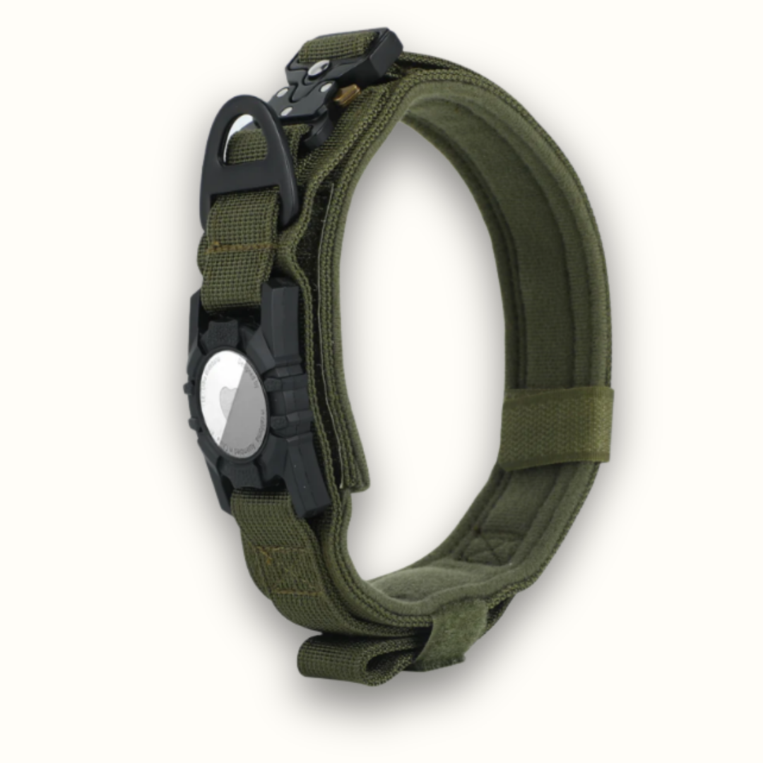 PawTrack - Tactische AirTag Hondenhalsband