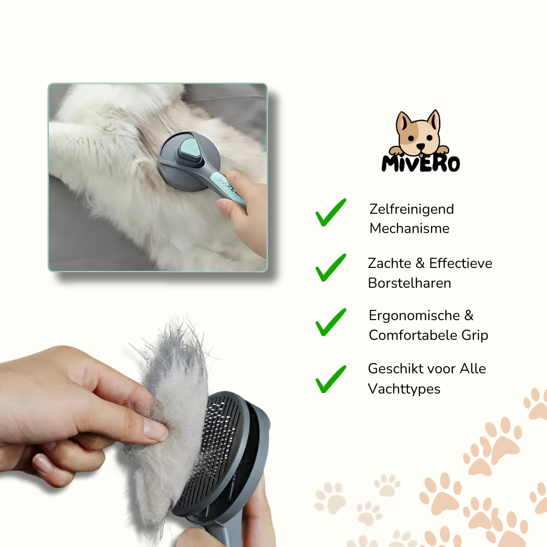 Groomzy - Haarverwijderende Kattenborstel