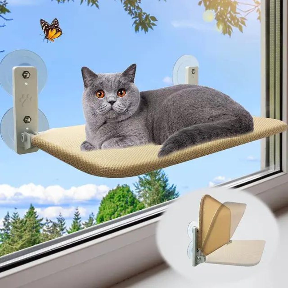 Kattenhangmat - Opvouwbare Kattenhangmat met Zuignappen