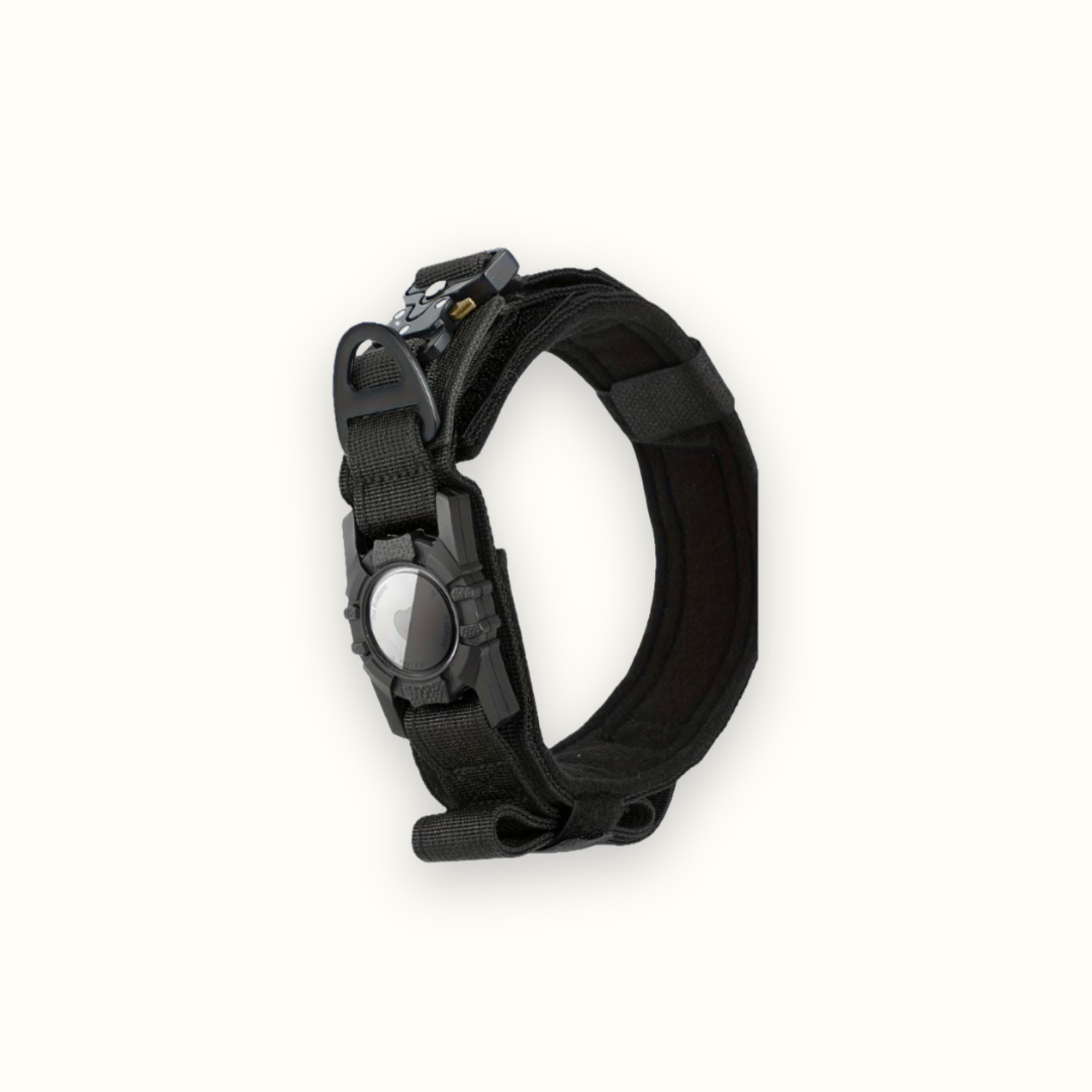 PawTrack - Tactische AirTag Hondenhalsband