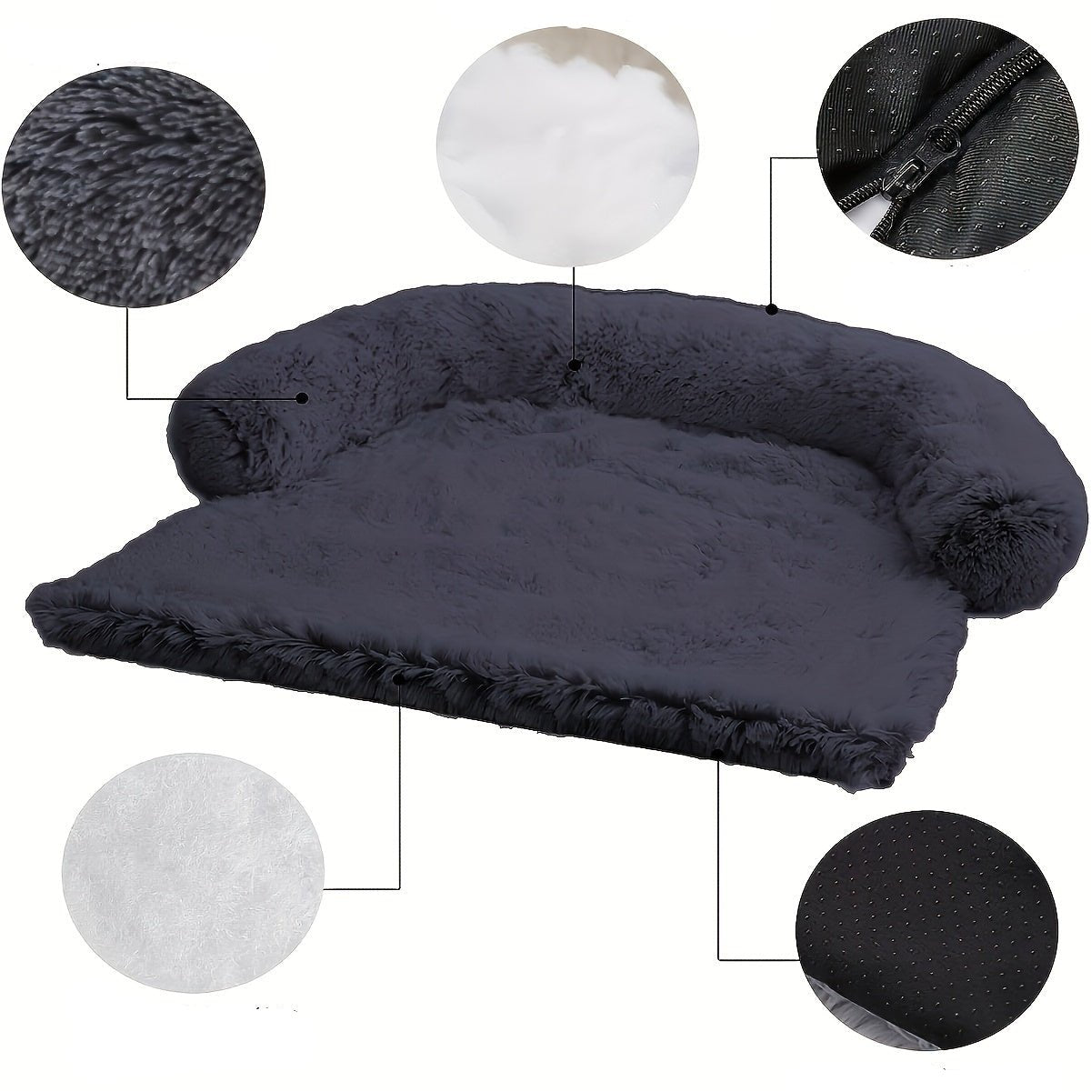 Plush Dog Bed | Comfortabel en multifunctioneel hondenkussen