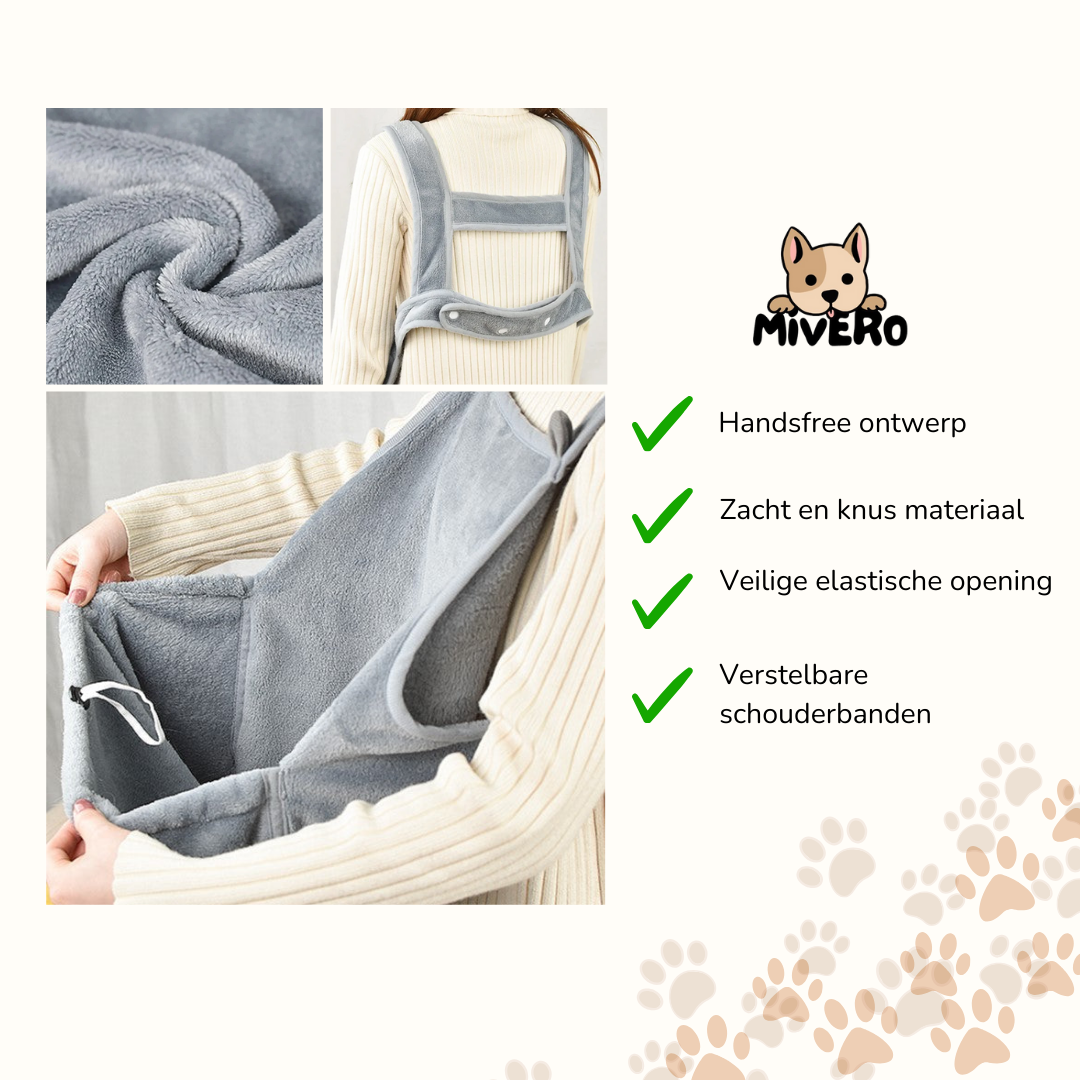 AproNest - Pluche Draagbare Kattenhouder