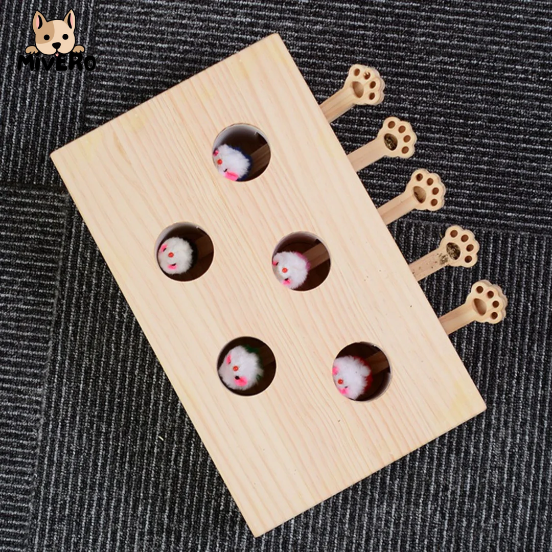 MoleHunt - Houten Whack-A-Mole KattenSpeelgoed