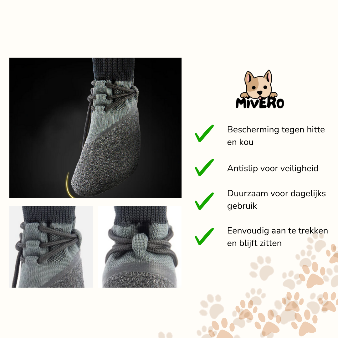 PawGrip - Waterdichte Antislip Hondenschoenen