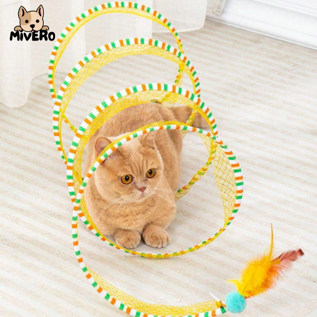 PlayCoil - Interactieve Spiraal Kattentunnel