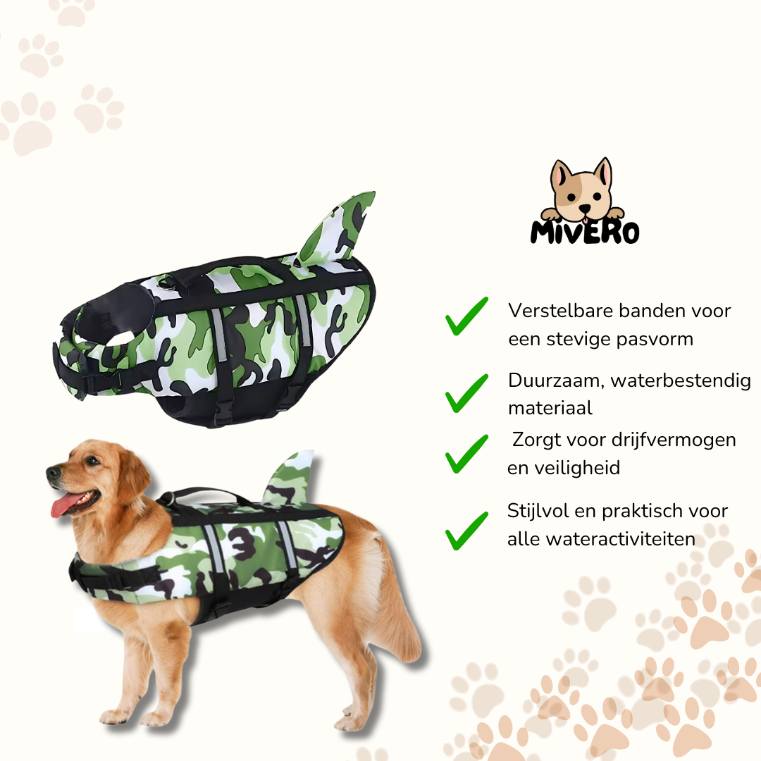 AquaPup - Drijvend Veiligheids Hondenzwempak