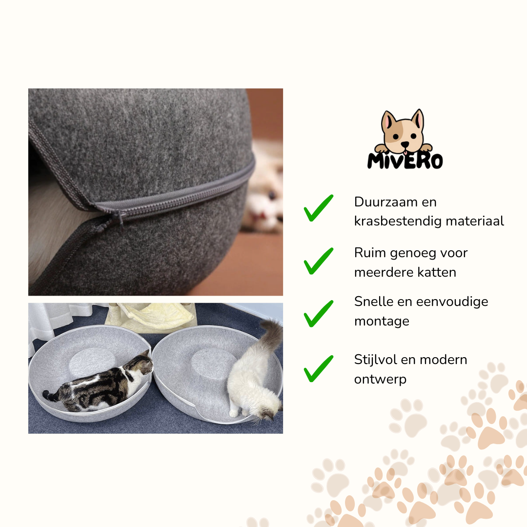 PurrPod - Ruim Interactief Kattentunnel