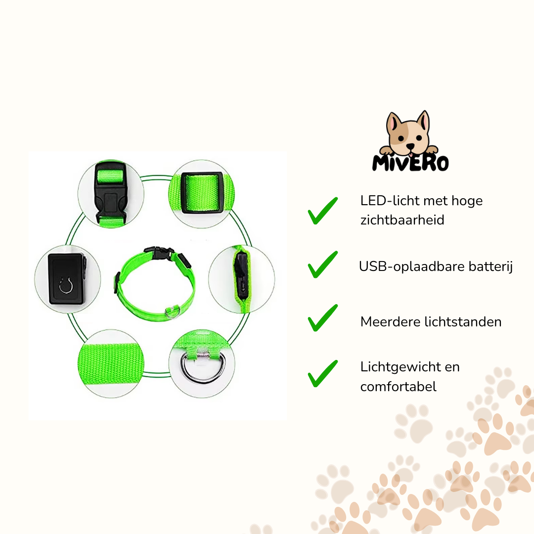 GlowPup - Oplaadbare LED Halsband