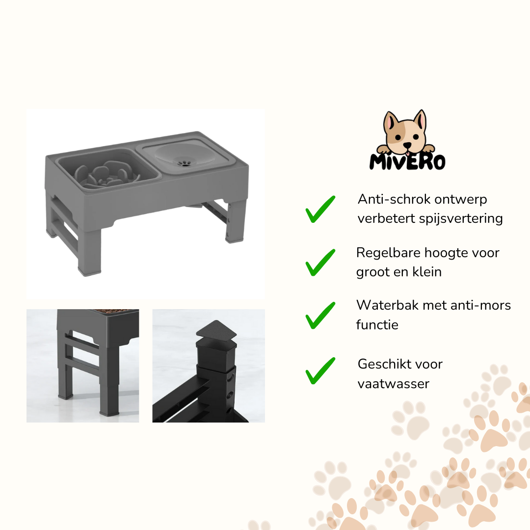 PaceBowl - Verstelbare Anti-Knoei Voerbak