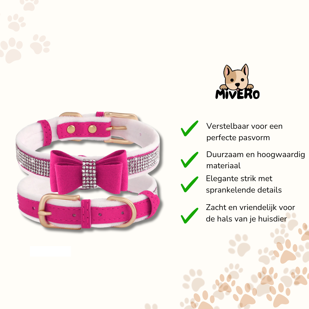 GlamPaw - Sprankelende Luxe Huisdierhalsband